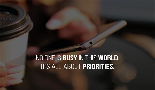 It’s (Mostly) About Priorities